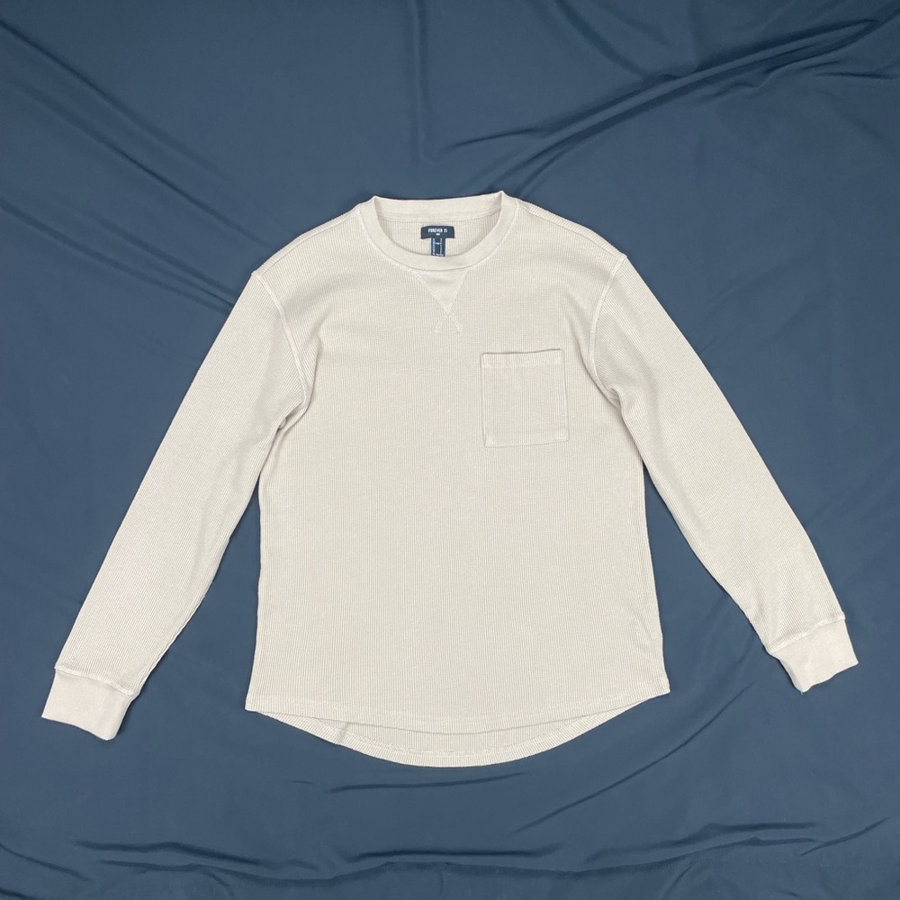 Forever 21 Beige Textured Long Sleeve